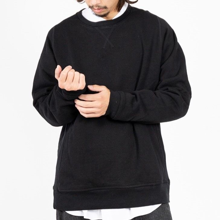 nonnative ノンネイティブ 20SS 日本製 DWELLER CREW PULLOVER COTTON SWEAT 裏起毛 Vガゼットスウェットプルオーバー  NN-C3805 1 BLACK トレーナー トップス g16847 - メルカリ