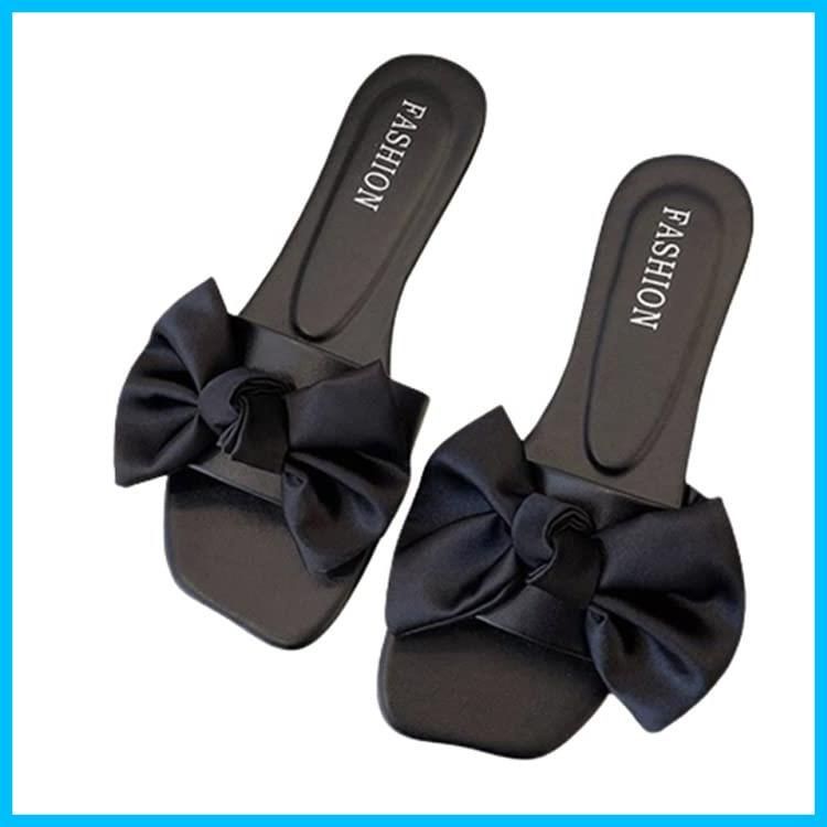 【人気商品】痛くない 疲れない ゴムサン おしゃれ 軽量 海 シューズ 靴 かわいい ぺたんこ 夏 カジュアル 履きやすい ビーチ 歩きやすい レディース サンダル リボン [ネクストグランツ]