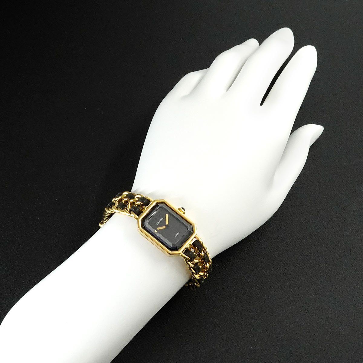【希少】CHANEL　プルミエール 　腕時計 ヴィンテージ ① シャネル CHANEL プルミエール Mサイズ H0001 ヴィンテージ レディース