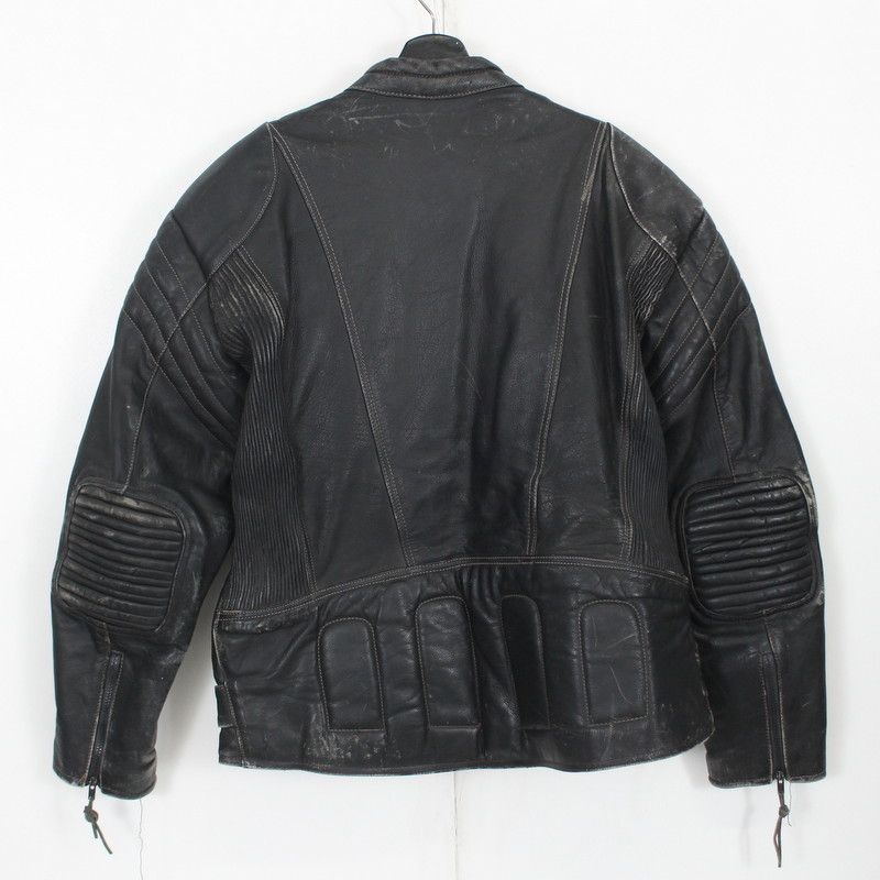 80s レーシング シングルライダースジャケット 古着 ☆ メンズ
