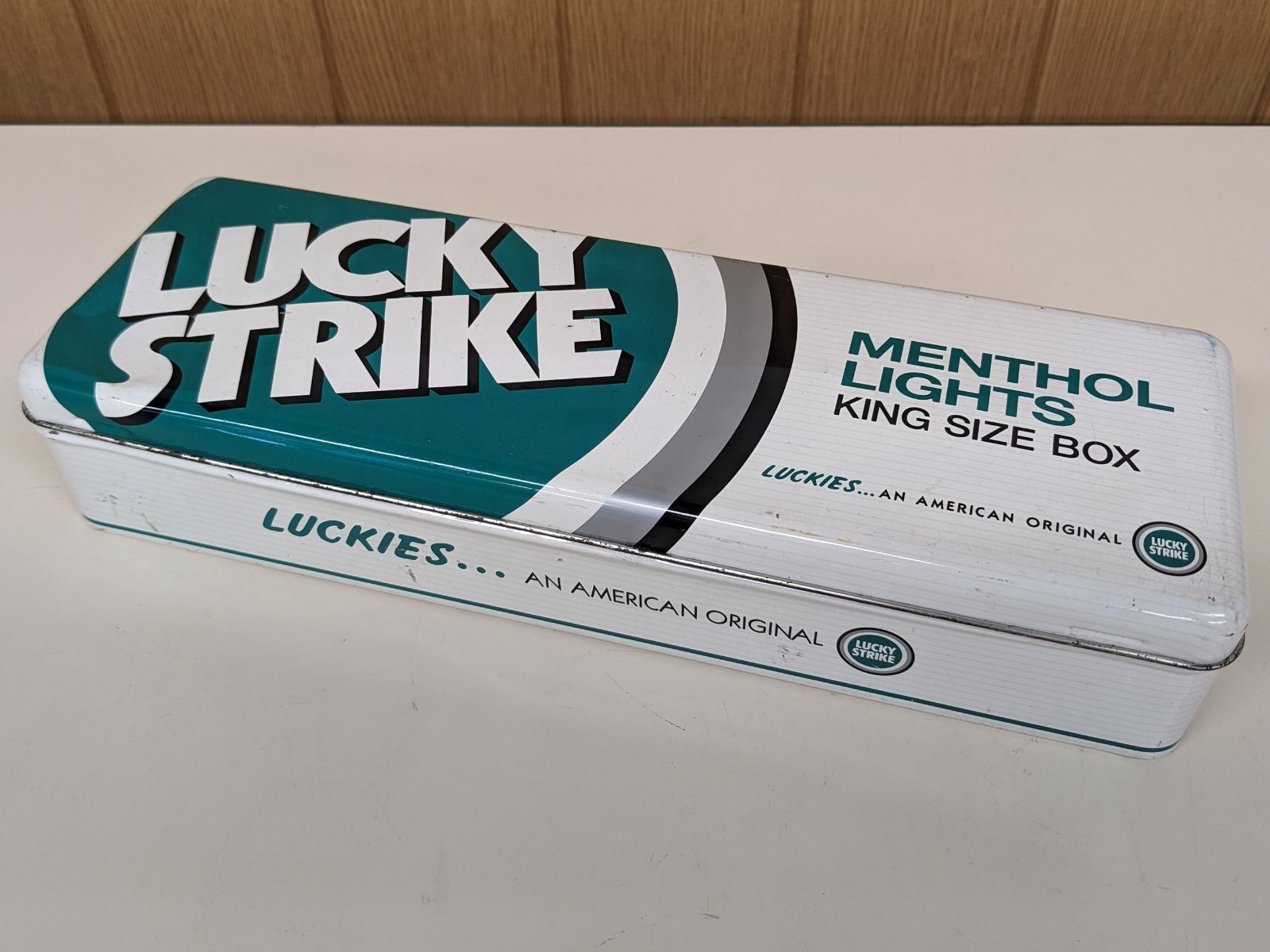 LUCKYSTRIKE/ラッキーストライク カートン缶 ビンテージ レトロ