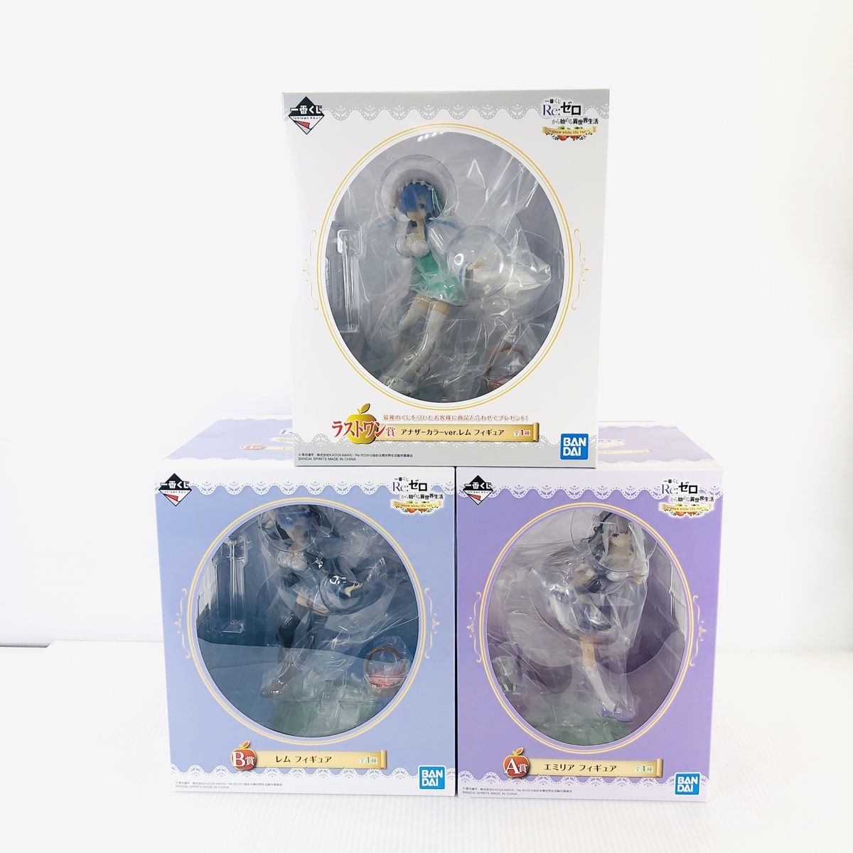 未開封】一番くじ Re:ゼロ snow white life 3種セット - メルカリ