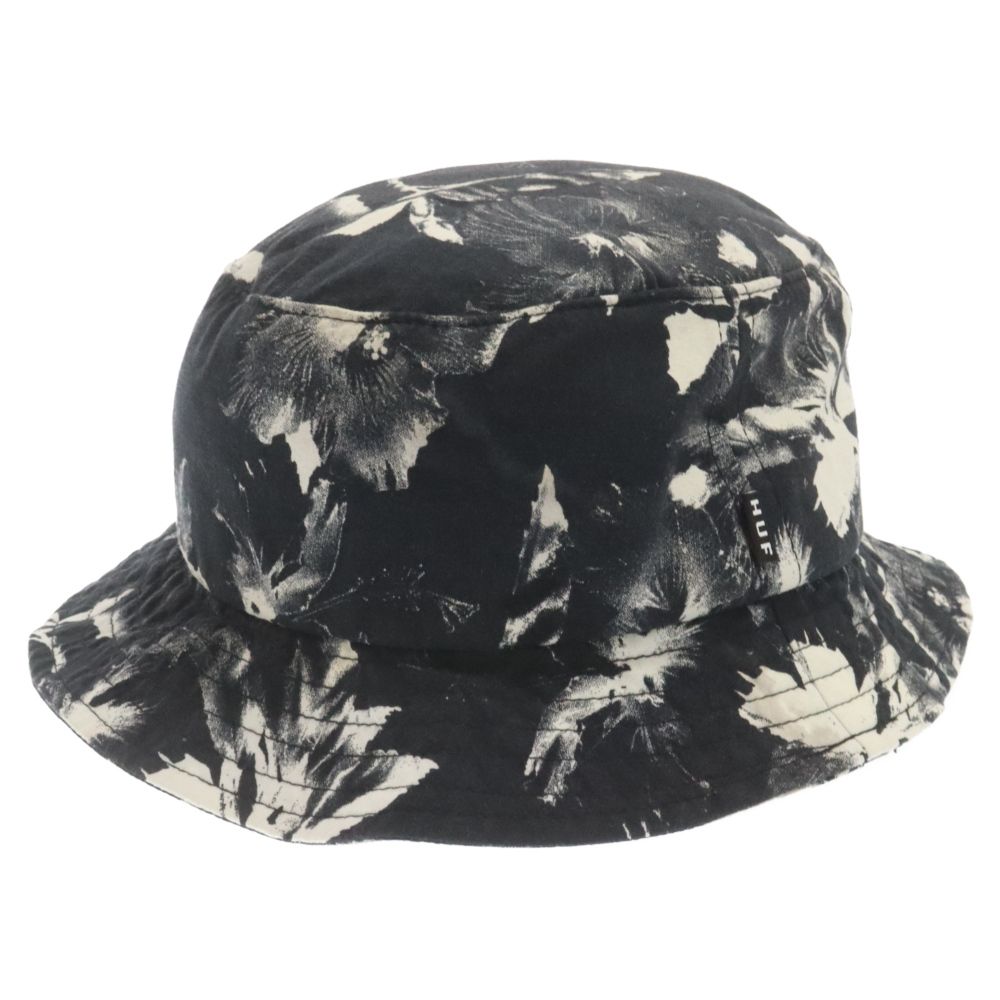 HUF (ハフ) 花柄 バケットハット 帽子 ブラック