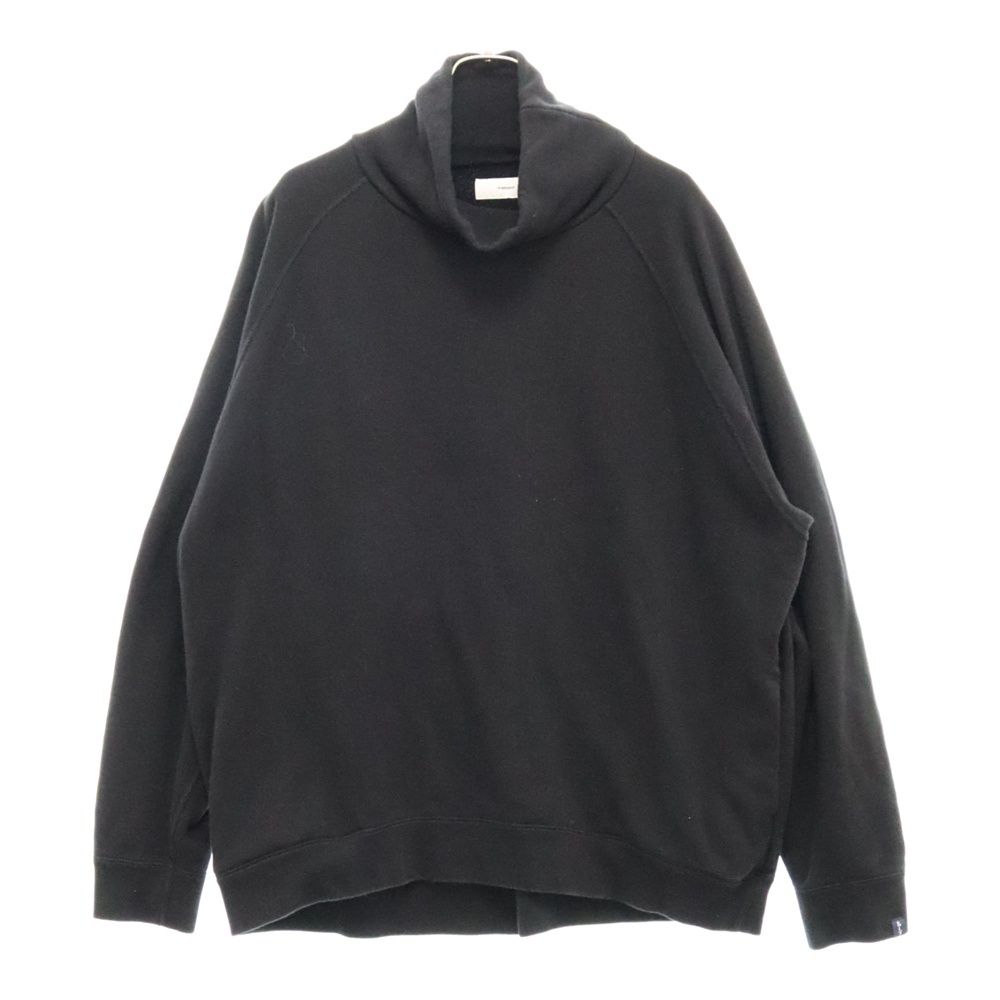 Graphpaper (グラフペーパー) 22AW ×LOOPWHEELER HIGH NECK SWEAT ループウィラー ハイネック スウェット トレーナー ブラック GU223-70114B