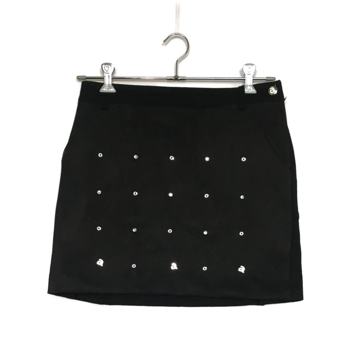 レディース アルチビオ archivio スカート 40 L 黒 ブラック 裏地付き