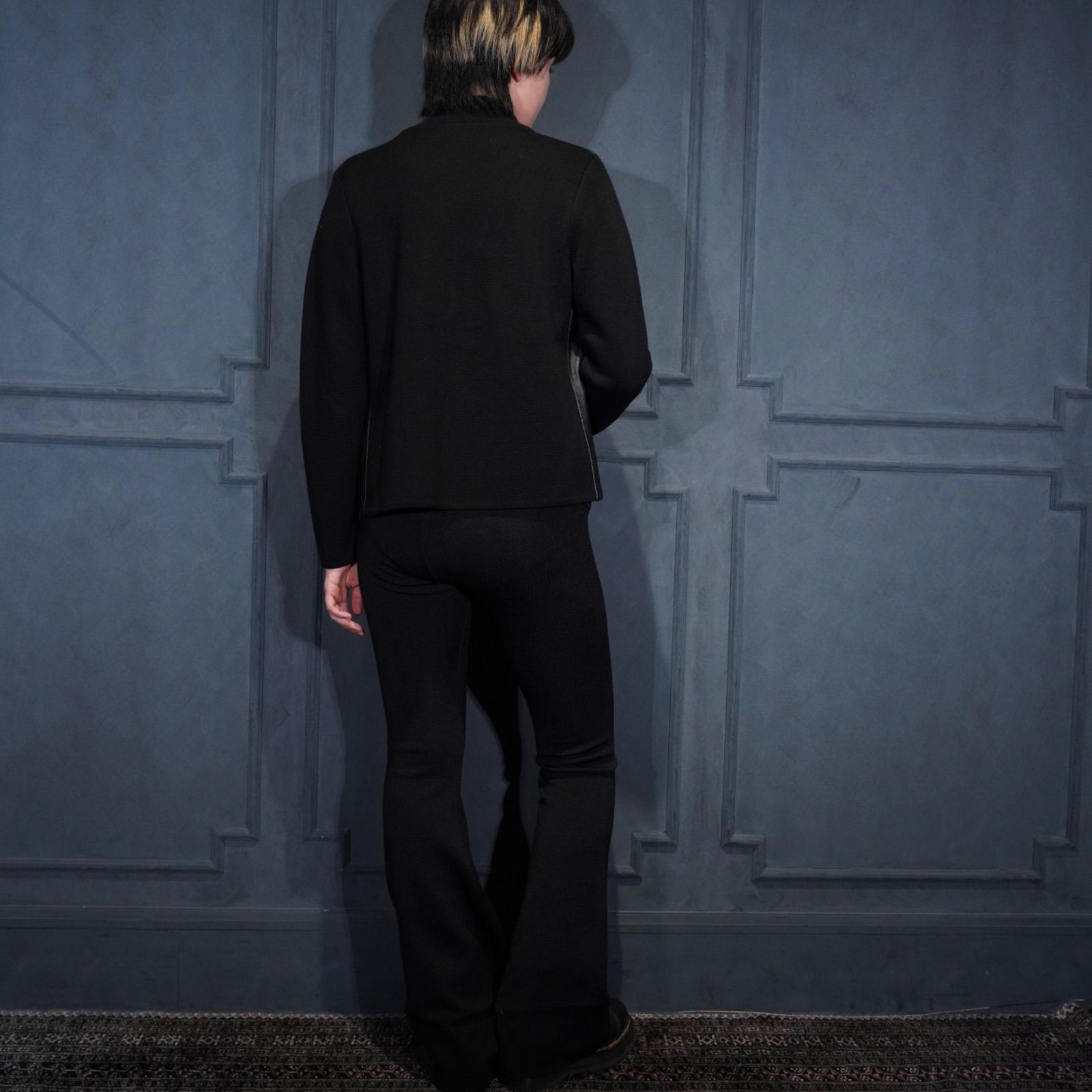 BLOUSON アメリカ古着ペンドルトンニットレザージップアップドライバーズブルゾン