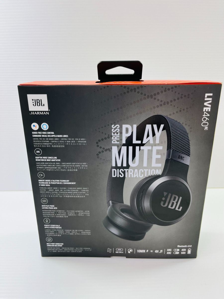 JBL Live 460NC ワイヤレスヘッドホン ブラック JBLLIVE4… 【公式通販】
