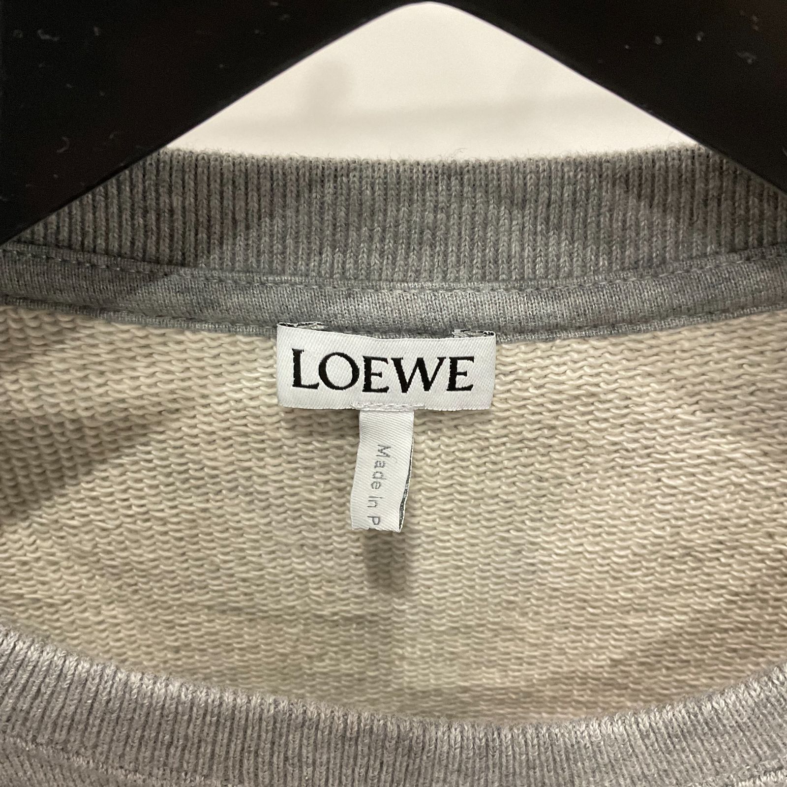 LOEWE 刺繍ロゴ スウェット トレーナー グレー トップス