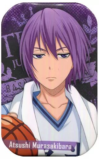 [Used] Badge Pins Murasakihara Atsushi “Kuroko's Basketball Round Can Badge”
