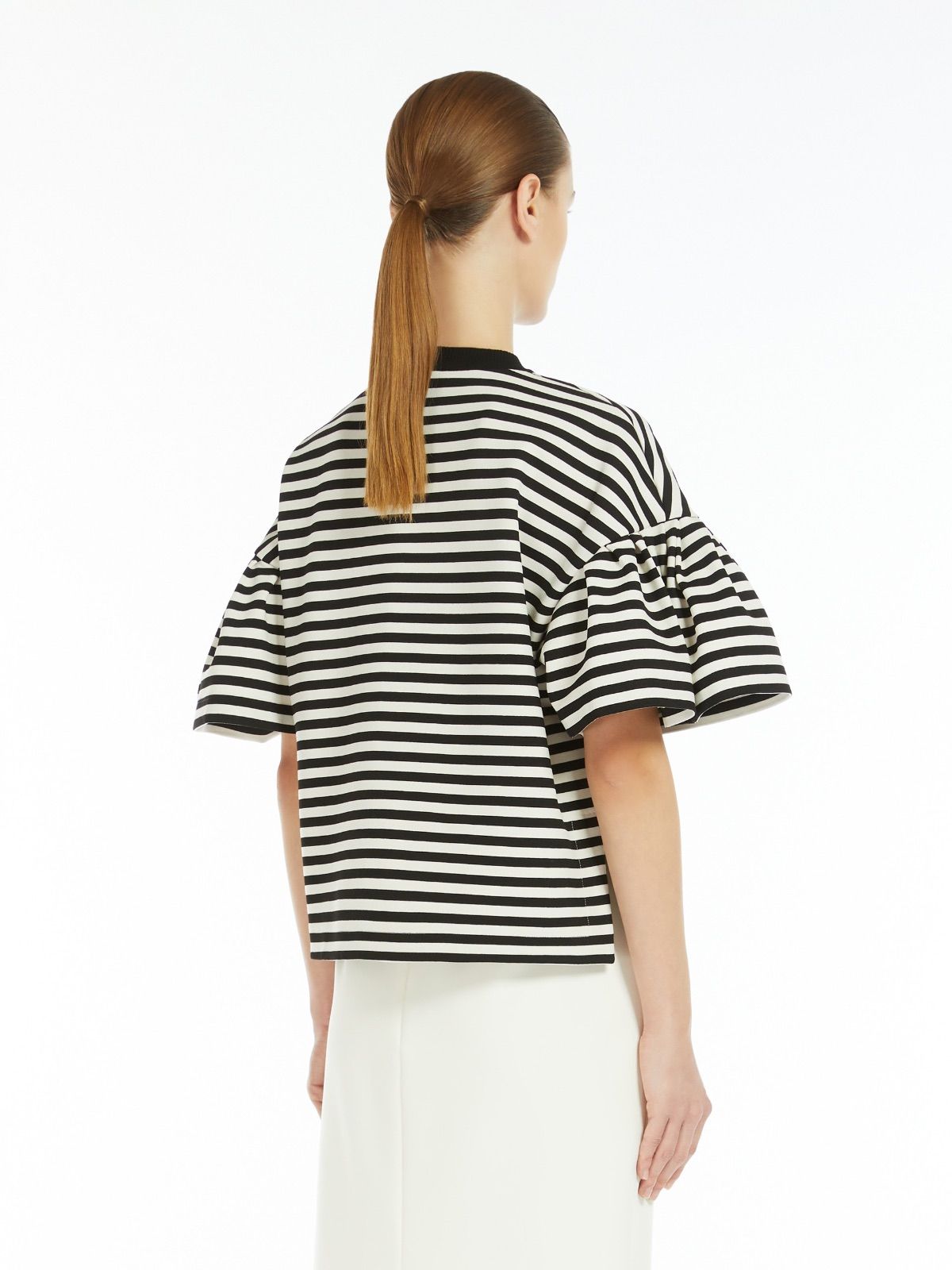 MAX MARA PEIRAK ビスコース ジャージー ボクシー Tシャツ - メルカリ