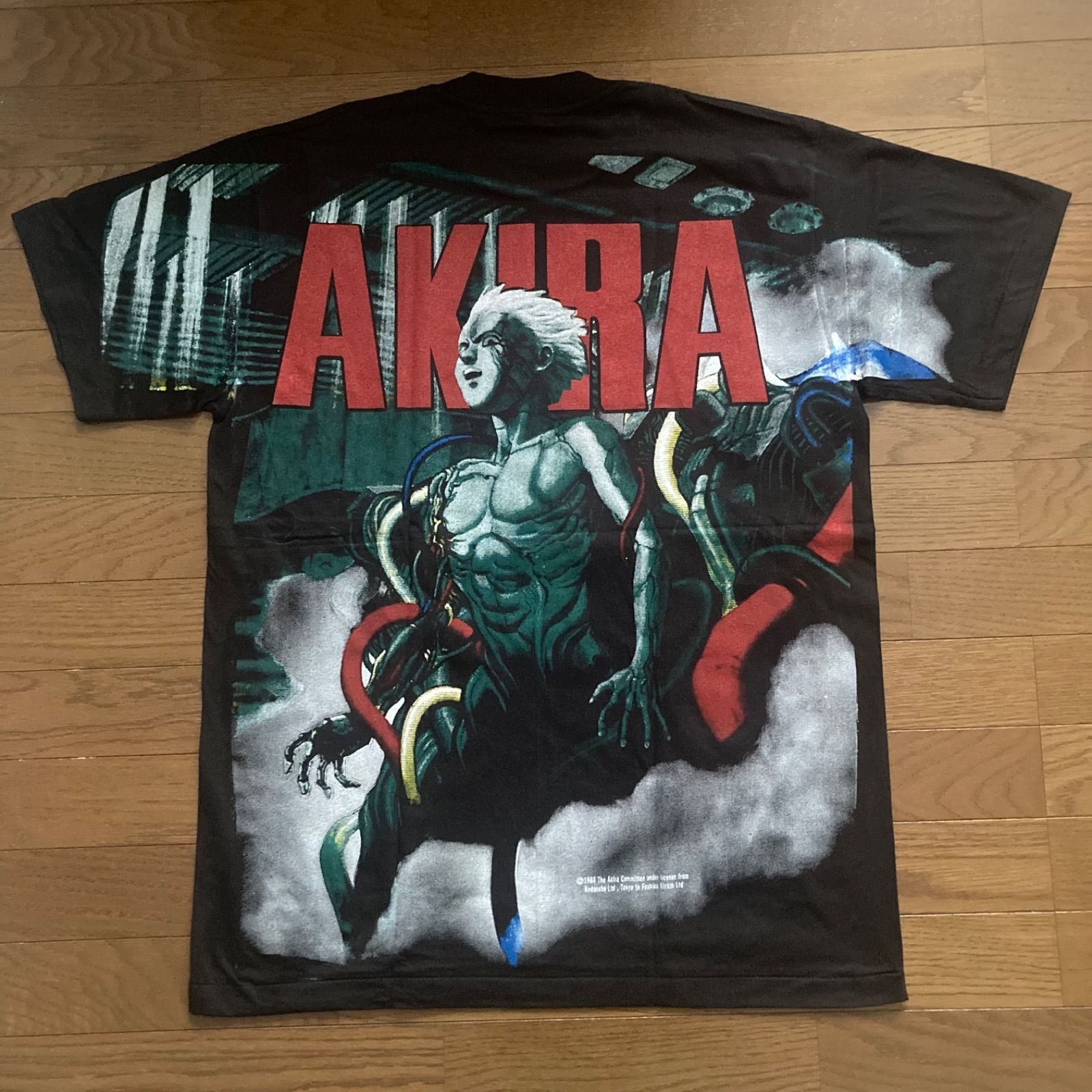 未着用 AKIRA アキラ 鉄雄覚醒 Tシャツ 漫画Tee アニメTee ビンテージスタイル ヴィンテージスタイル 黒 - メルカリ