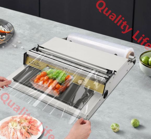 食品包装用ハンドラッピングマシンフィルムラッパー 45CM食品包装鮮度保持シーラー スーパーマーケットフルーツ用業務用ラップフィルム包装フィルム切断 シール機 USTAUSTRALIA_COM_AU