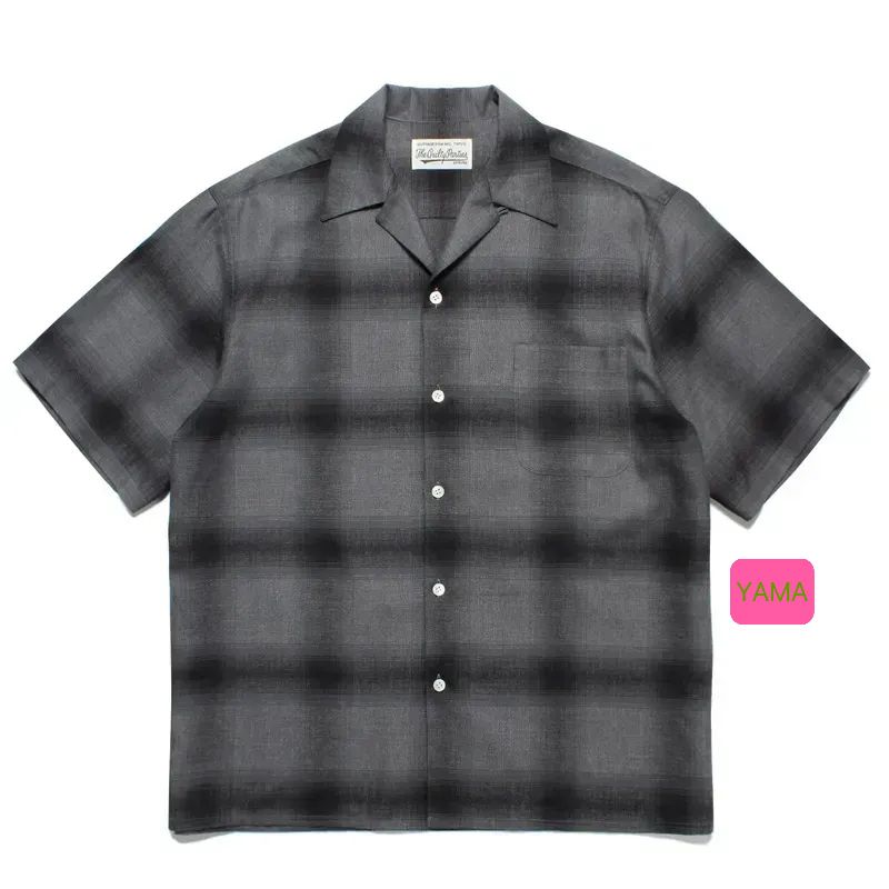 a772a【即完売モデル】ワコマリア　オンブレ　人気デザイン　希少　半袖シャツ a772【即完売モデル】ワコマリアオンブレ人気デザイン希少半袖シャツ