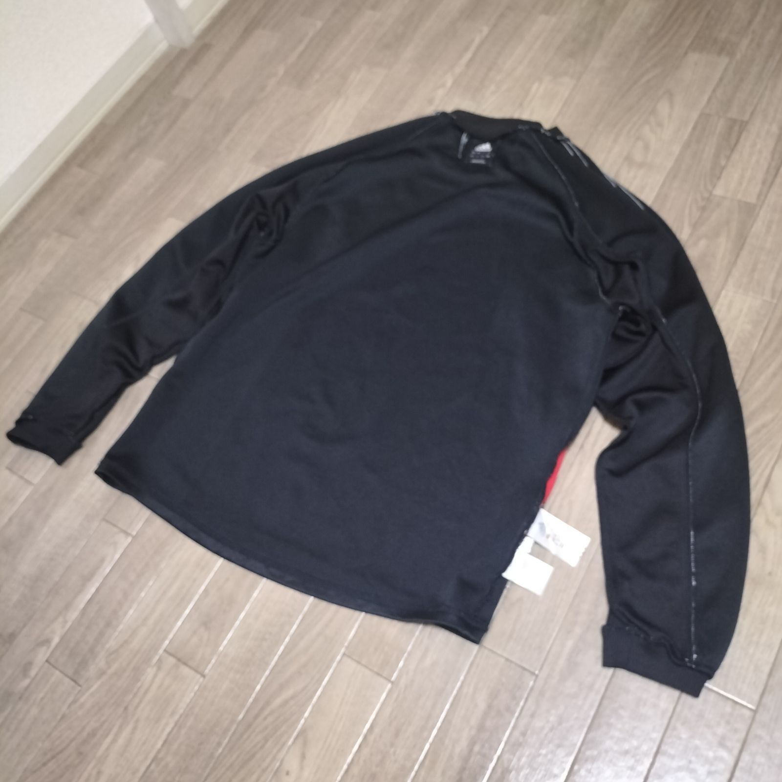 ☆00s old adidas 2008年製 万国旗タグ ゲームシャツ ロンT