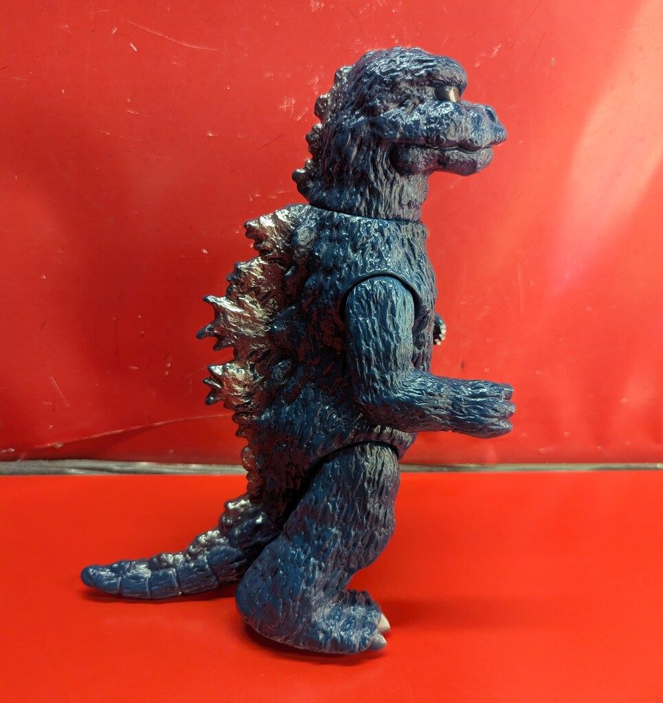 ベアモデル　ソフビ　ゴジラ　オール怪獣フィギュア 未開封 ベアモデル オール怪獣コレクション 74ゴジラ(紺色成型/シルバー