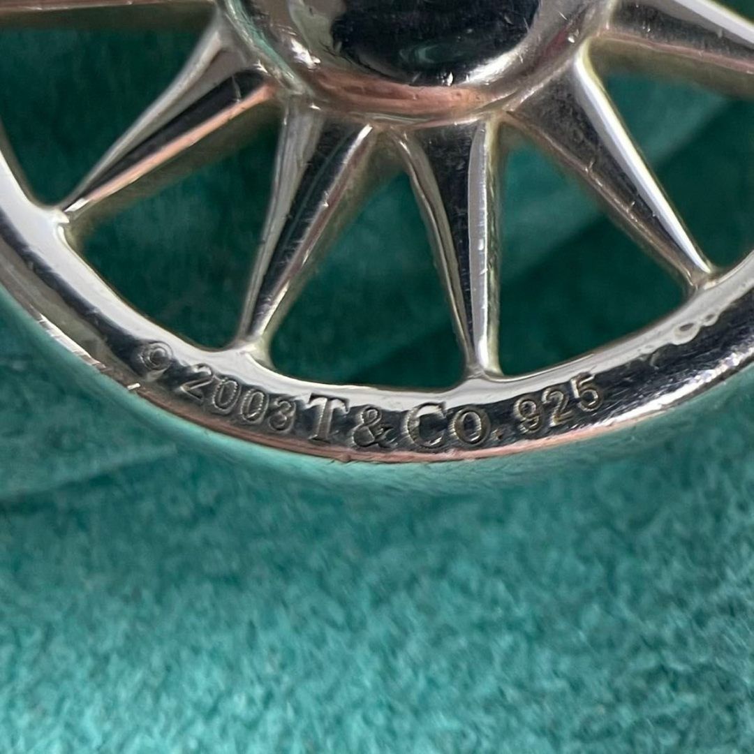 ティファニー 希少 太陽 サン コインモチーフ ネックレス シルバー