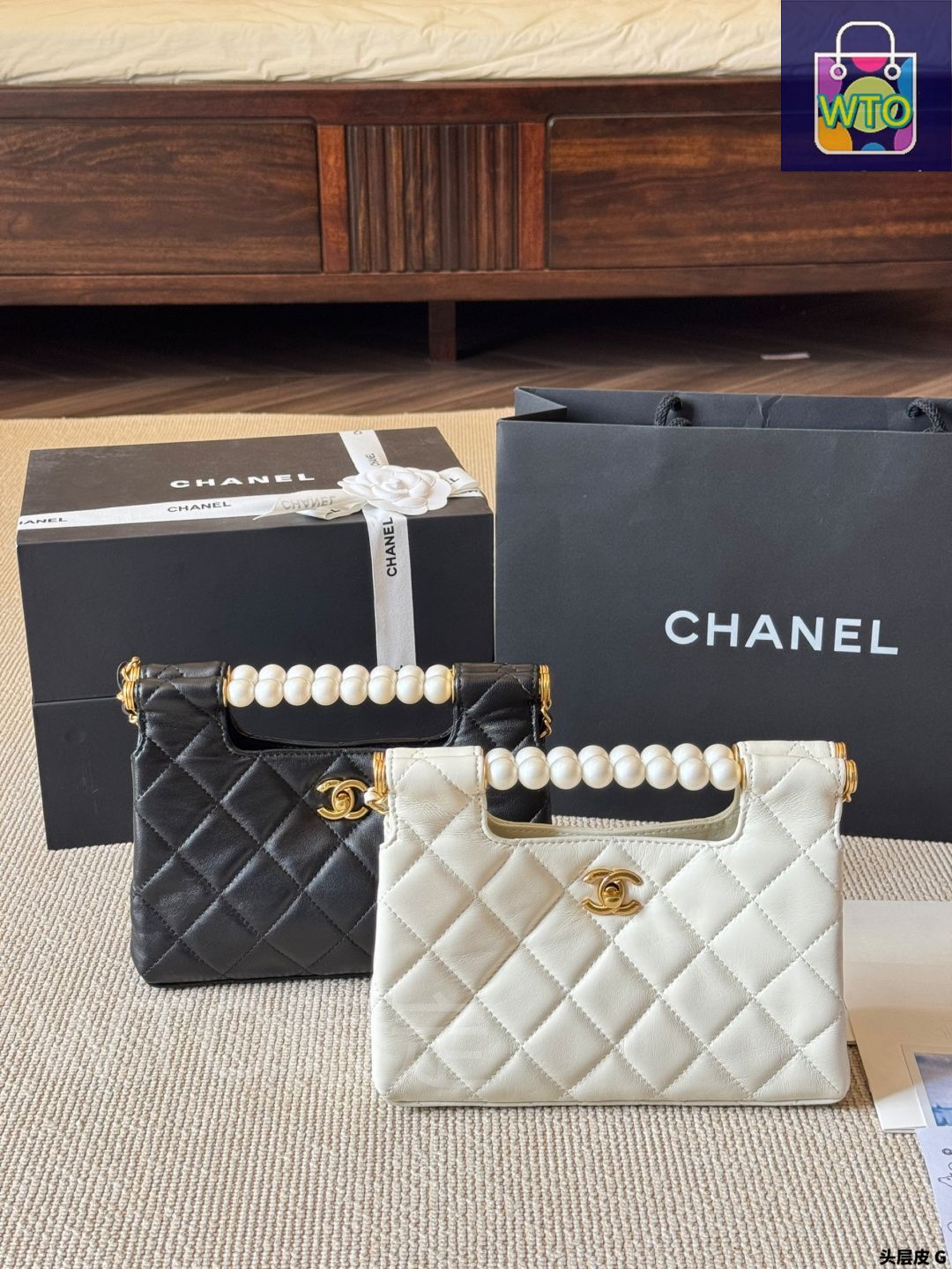 ◆パールが気品を醸し出す♪◆CHANEL クラッチ バッグ ◇パールが気品を醸し出す♪◇CHANEL クラッチ バッグ