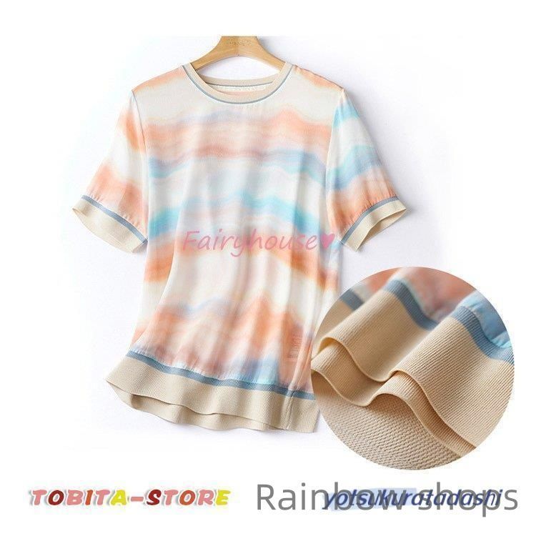 新品未使用】Tシャツ レディース 40代 夏 オシャレTブラウス