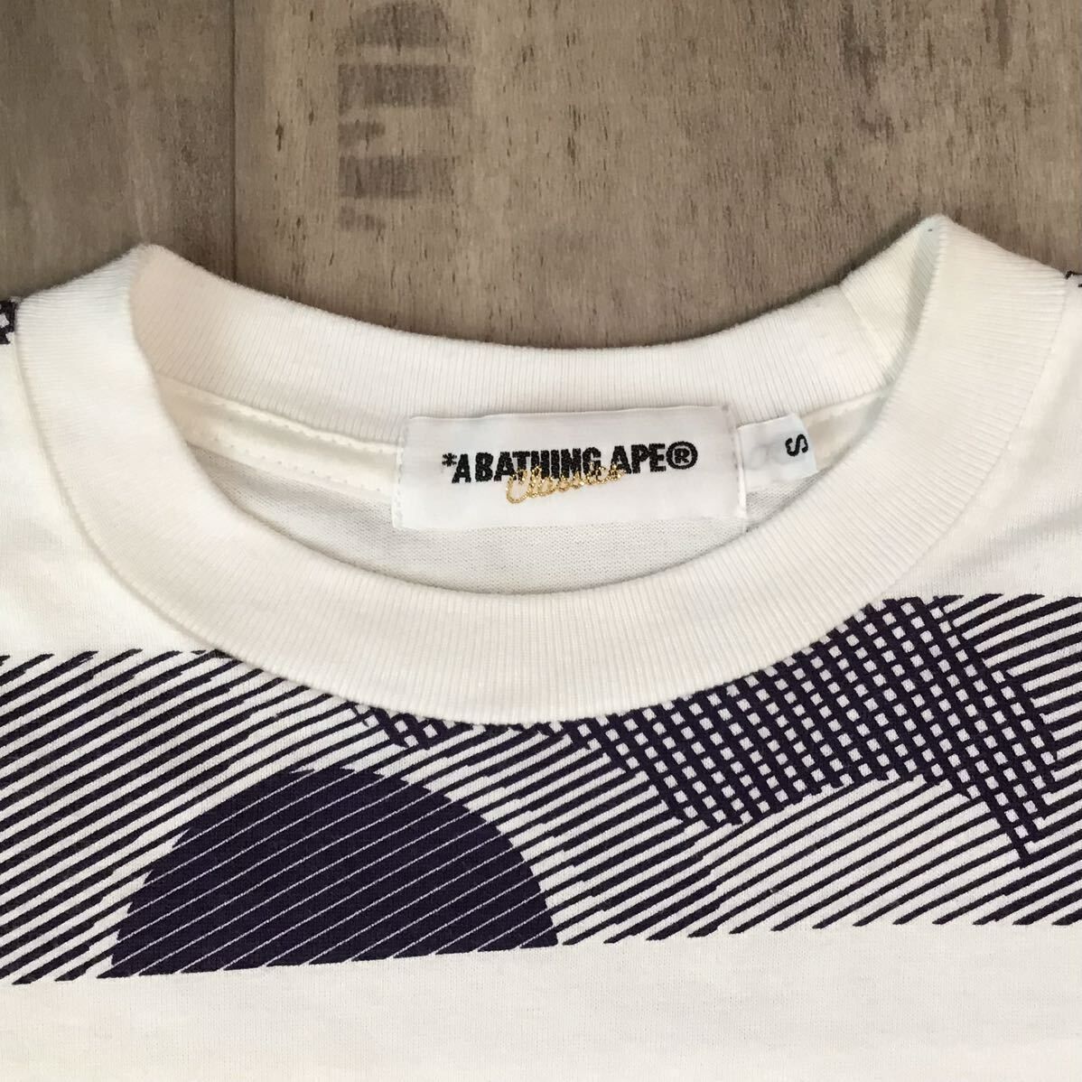 BAPE camo ボーダー Tシャツ Sサイズ a bathing ape エイプ ベイプ ア 