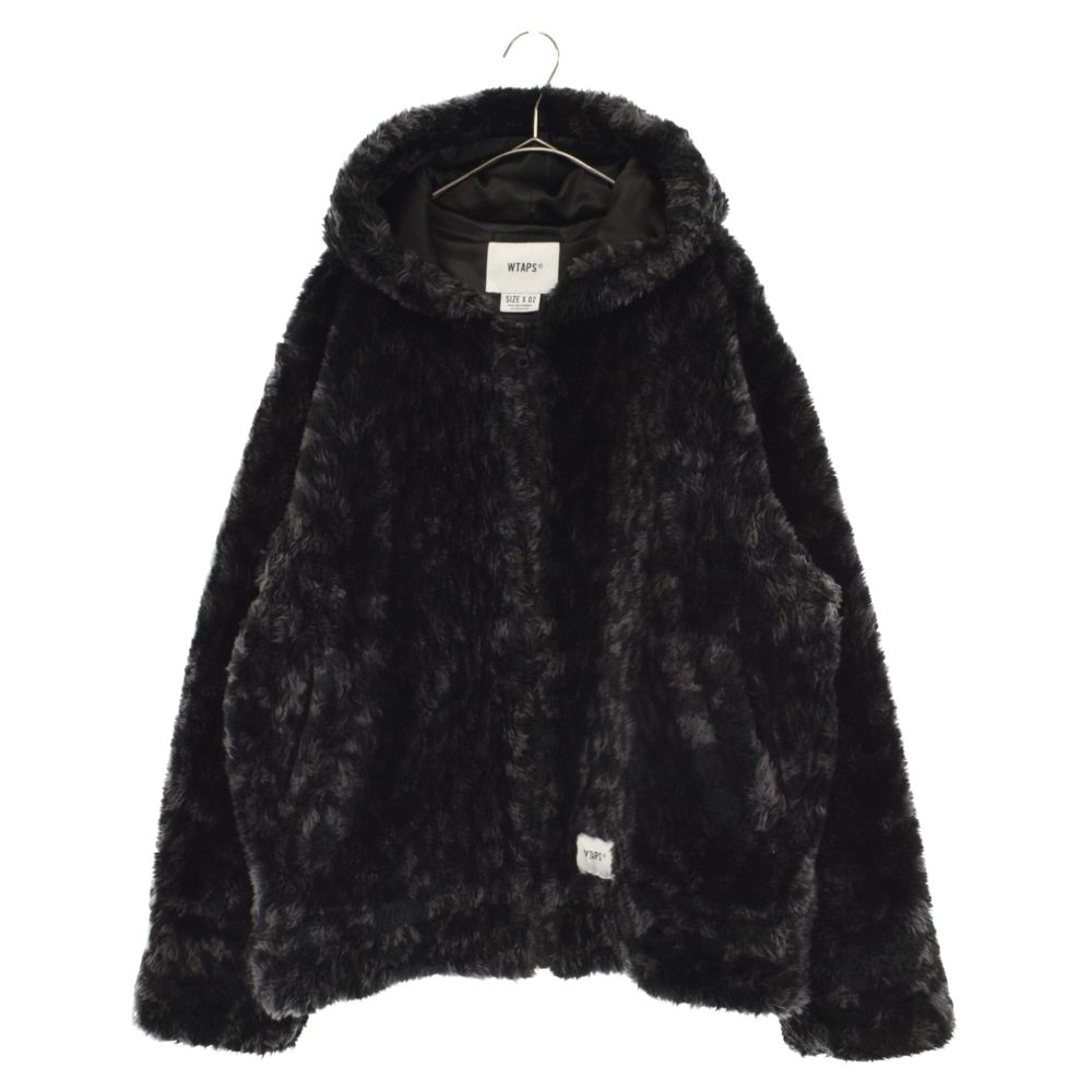 WTAPS (ダブルタップス) 19AW REVENANT JACKET MODACRYLIC FUR フーテッド ジップアップファージャケット  ブラック 192TQDT-JKM02