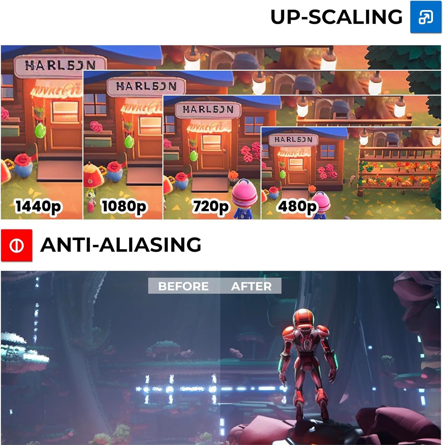 Marseille mClassic プラグアンドプレイ ビデオゲーム機 1440p/4K