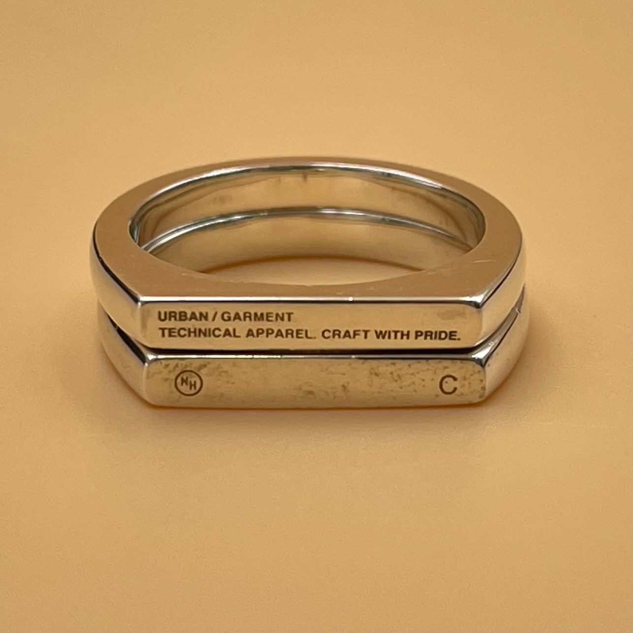 希少完売/15号】NEIGHBORHOOD 25SS SILVER TWIN RING