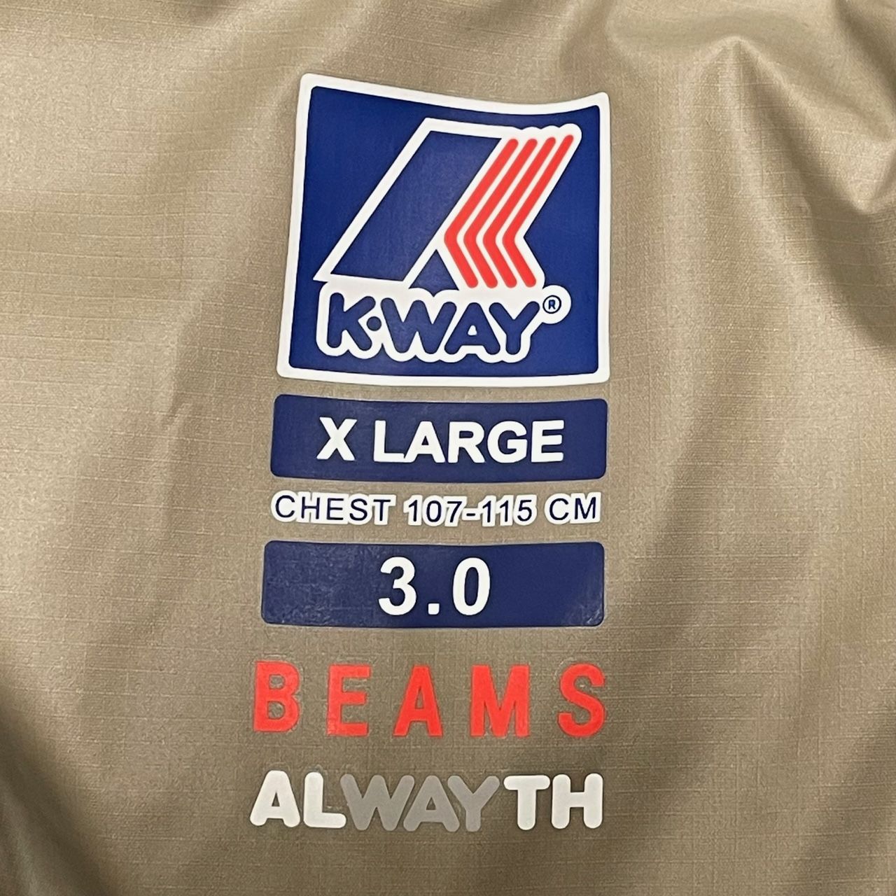 未使用Beams×ALWAYTH×K-WAY アノラックパーカー ジャケットM 【公式通販】