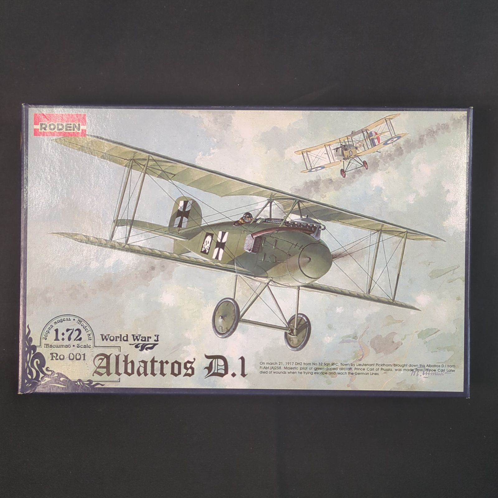 輸入キット 品 RODEN Ro001 1|72 Albatross D.1 アルバトロス D.I 戦闘機
