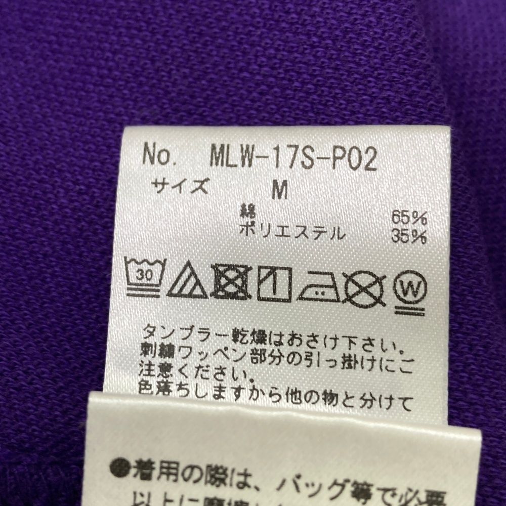 サイズ：M MARK&amp;LONA マークアンドロナ  半袖ポロシャツ  パープル系 [240001255020] ゴルフウェア レディース ストスト MARK&LONA マークアンドロナ ML-16S-P31 半袖 ポロシャツ ピンク