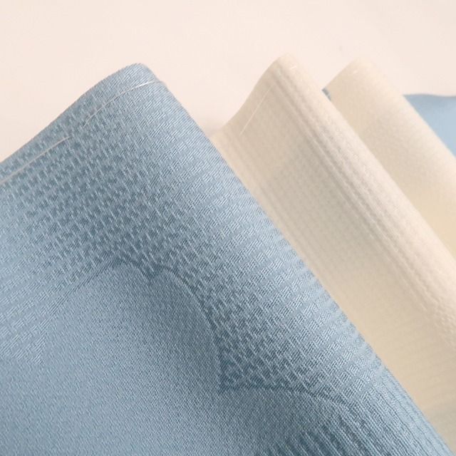 ❁tomihisa❁ 市松 桜 着物 正絹 お洒落格子に桜を込める自分磨きの新たな冒険 仕付け糸付 小紋 7000