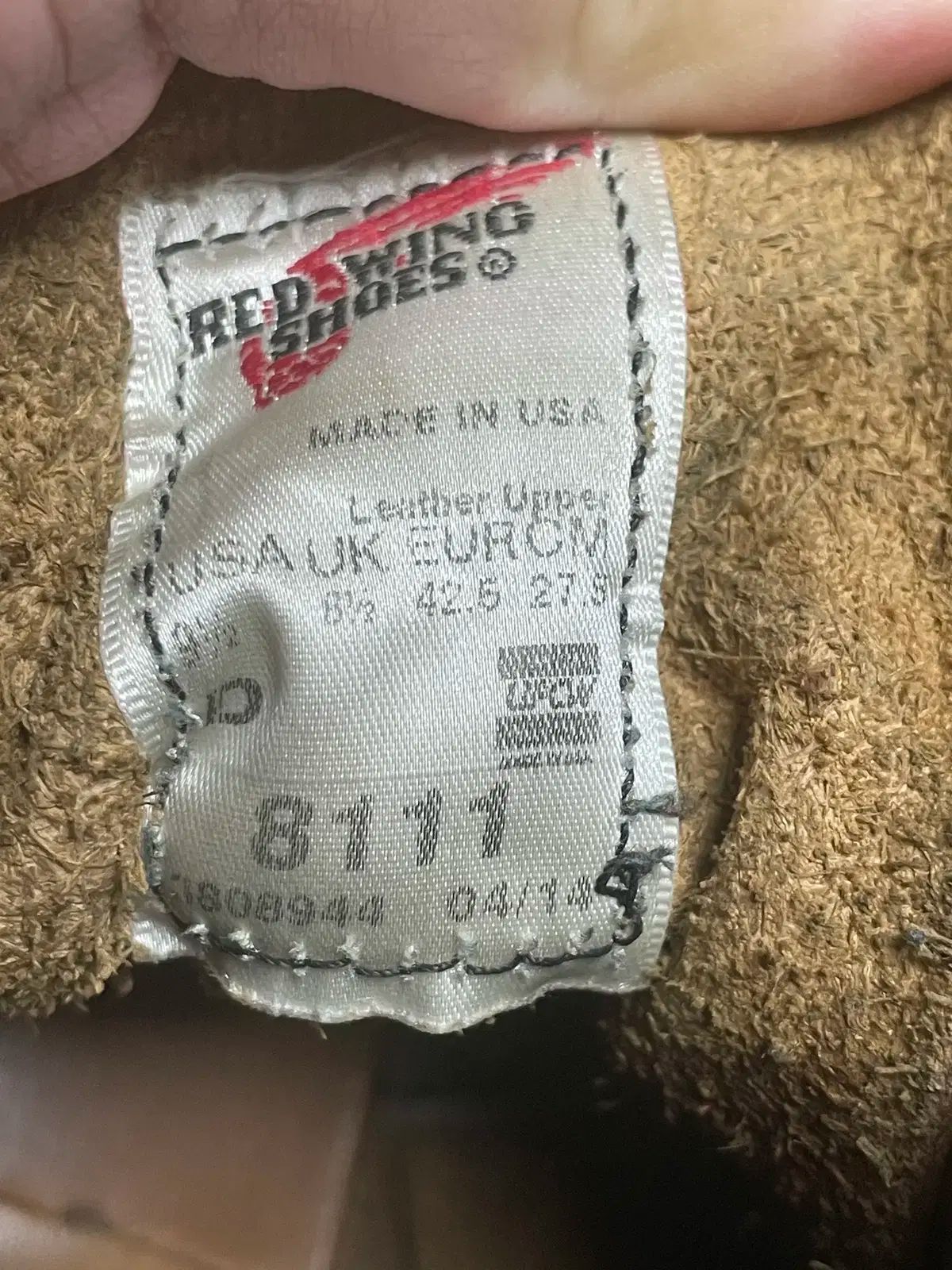  レッドウィング 8111 1907 D 9 5 275 mm その他 ブーツ 革靴