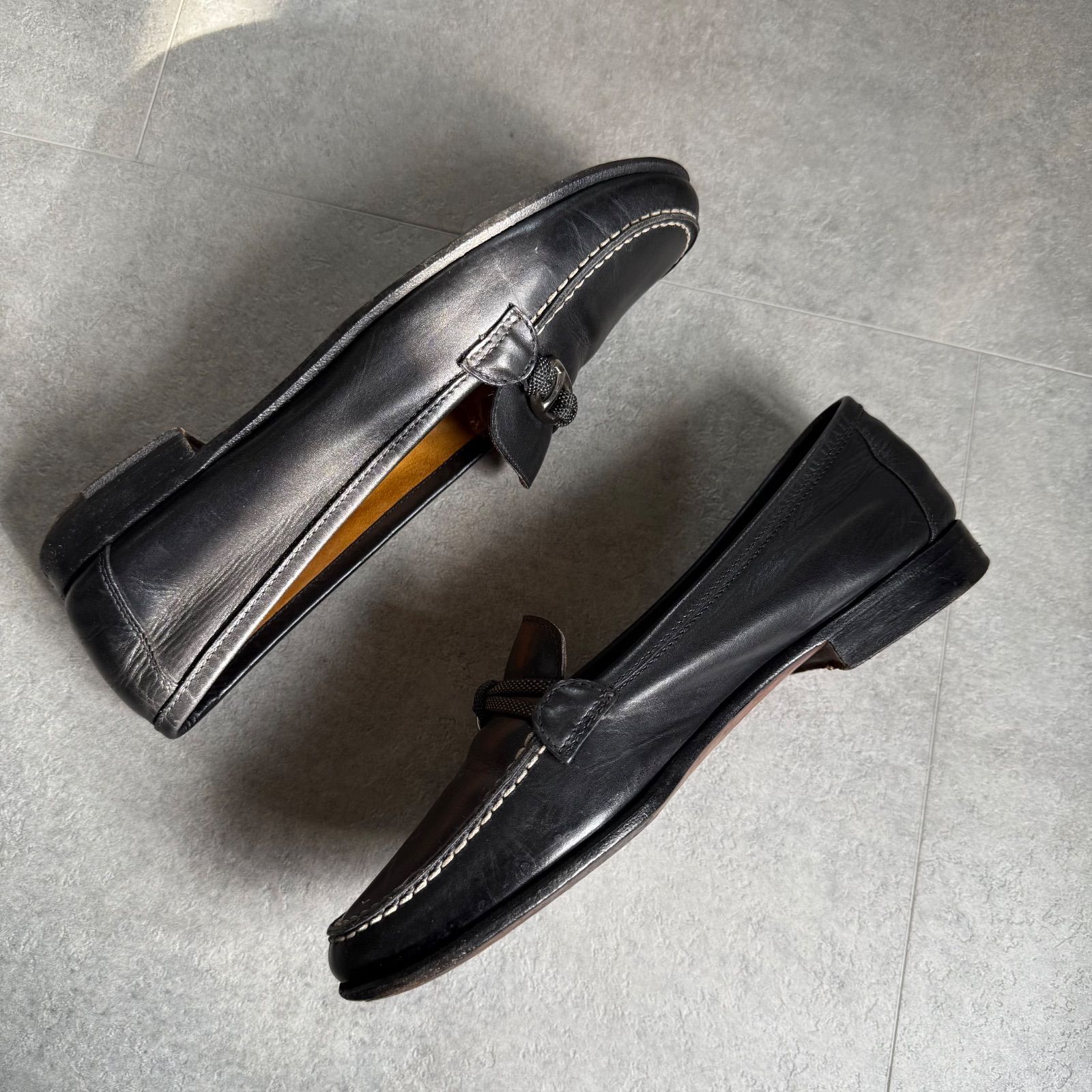 HERMES エルメス　ブラック ローファー 23cm HERMES エルメス ローファー ブラック 23cm HERMES エルメス ブラック