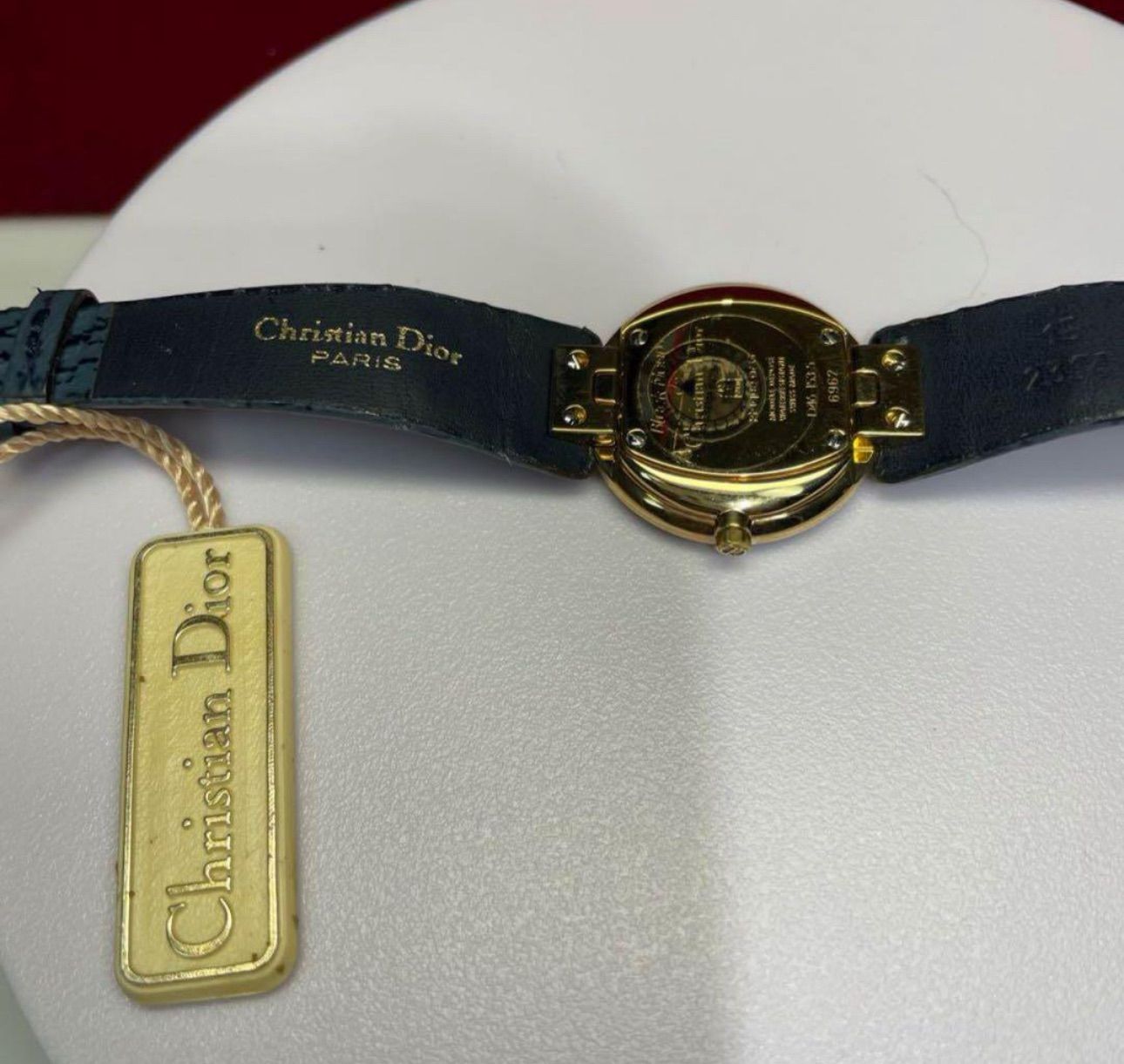 90s クリスチャンディオール QZ ブルーシェル文字盤 腕時計 MERCADOAVALIA_COM_BR
