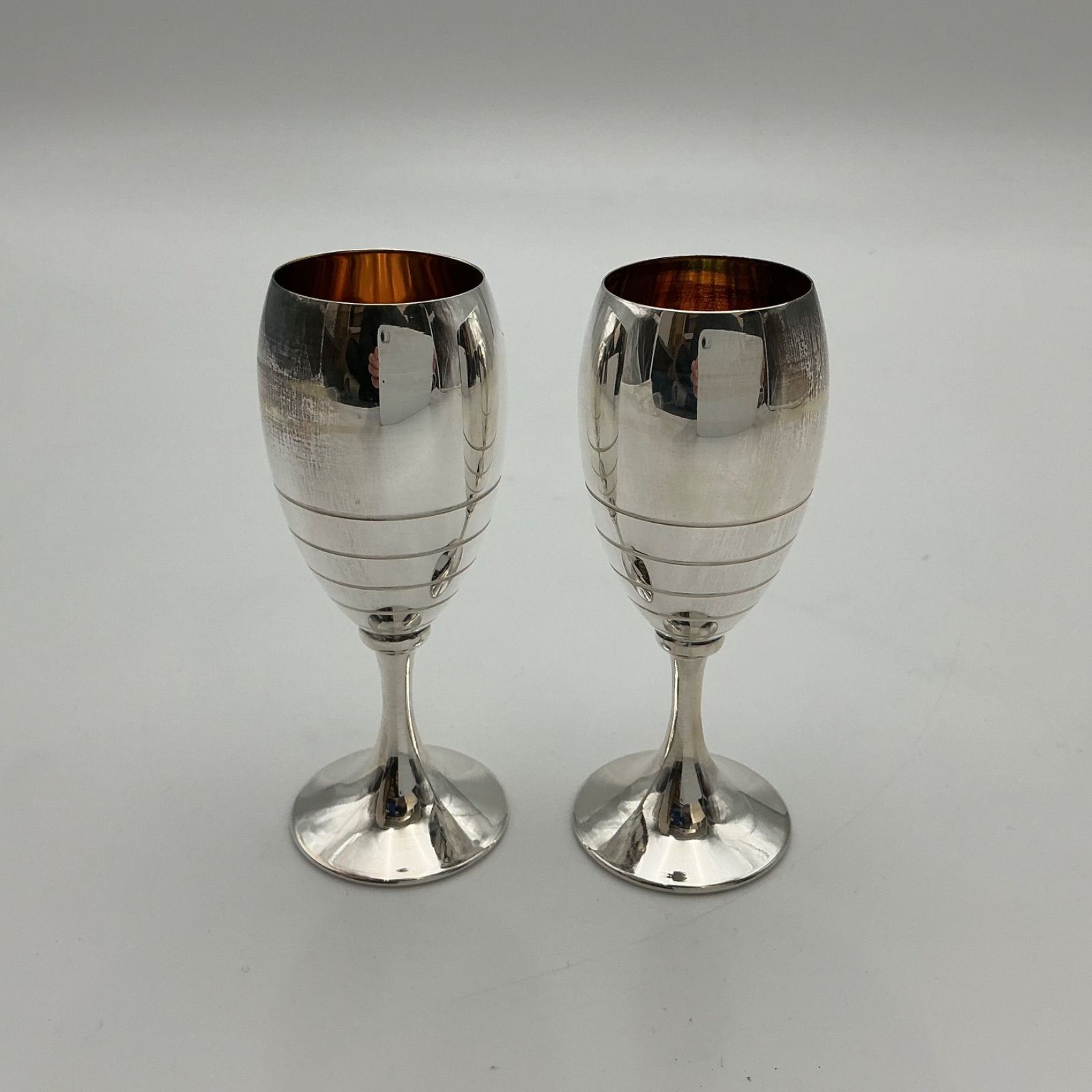 SILVER975 杯 2セット 約41g 約38g ネクタイピン 銀900