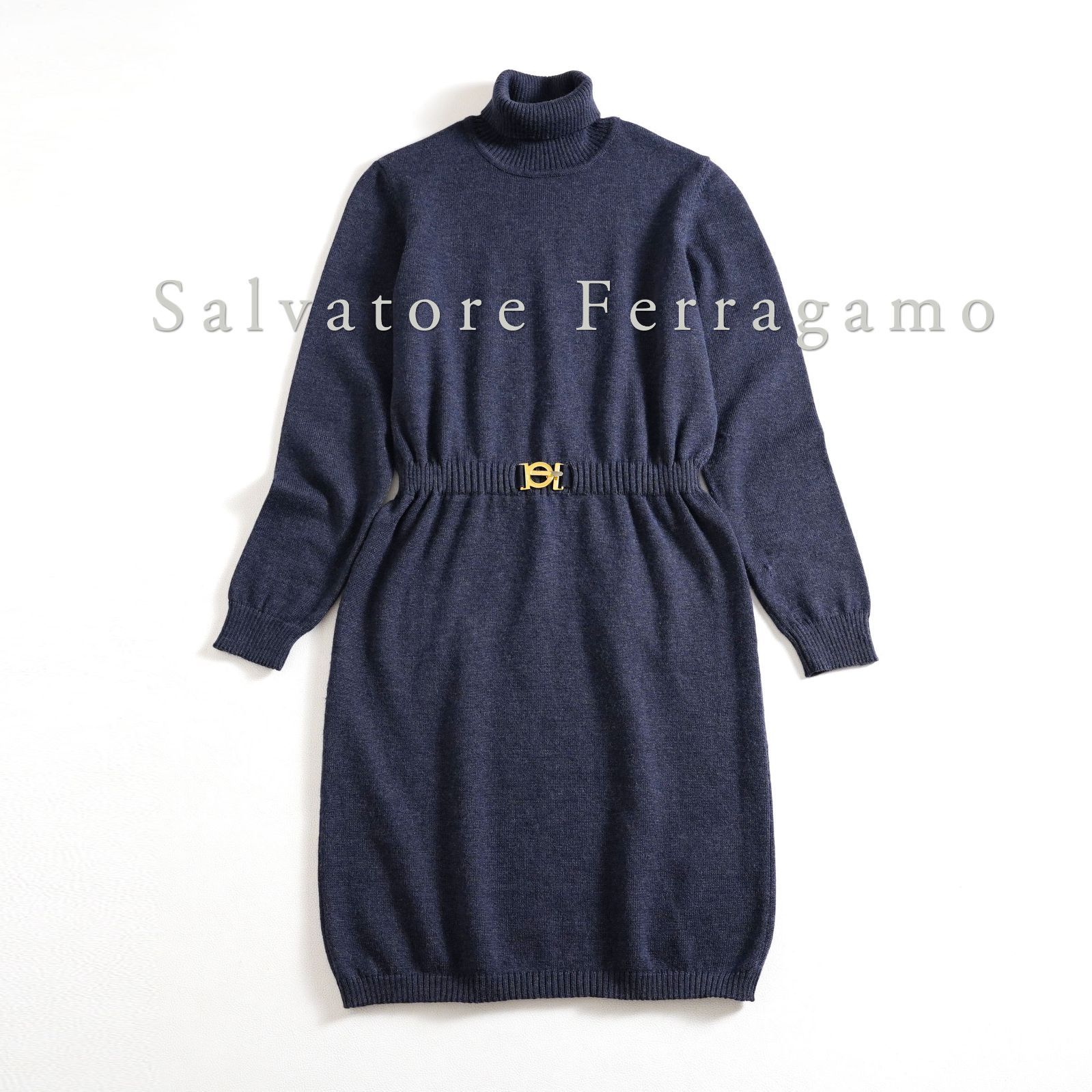 697t*Salvatore Ferragamo サルヴァトーレフェラガモ ウール