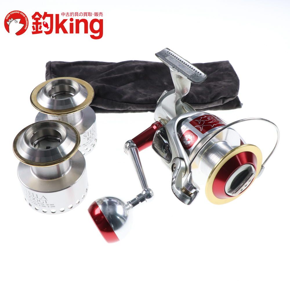 シマノ 99 ステラ 10000 SOM 98SL レッド ハンドル付 3 Y231M ヒラマサ カンパチ ブリ オフショア スピニングリール ロッド リール ルアー