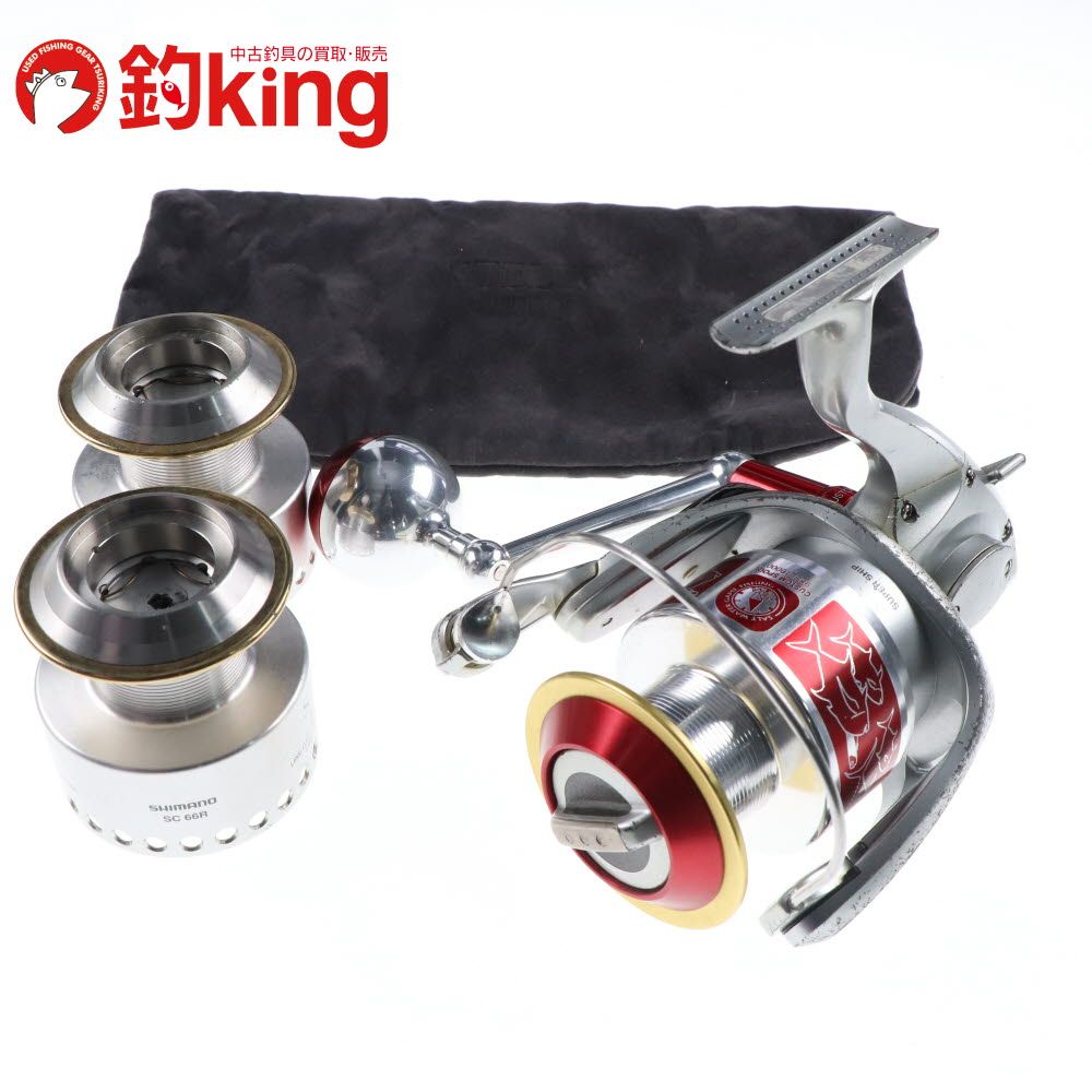 シマノ 99 ステラ 10000 SOM 98SL レッド ハンドル付 2 Y230M ヒラマサ カンパチ ブリ オフショア スピニングリール ロッド リール ルアー