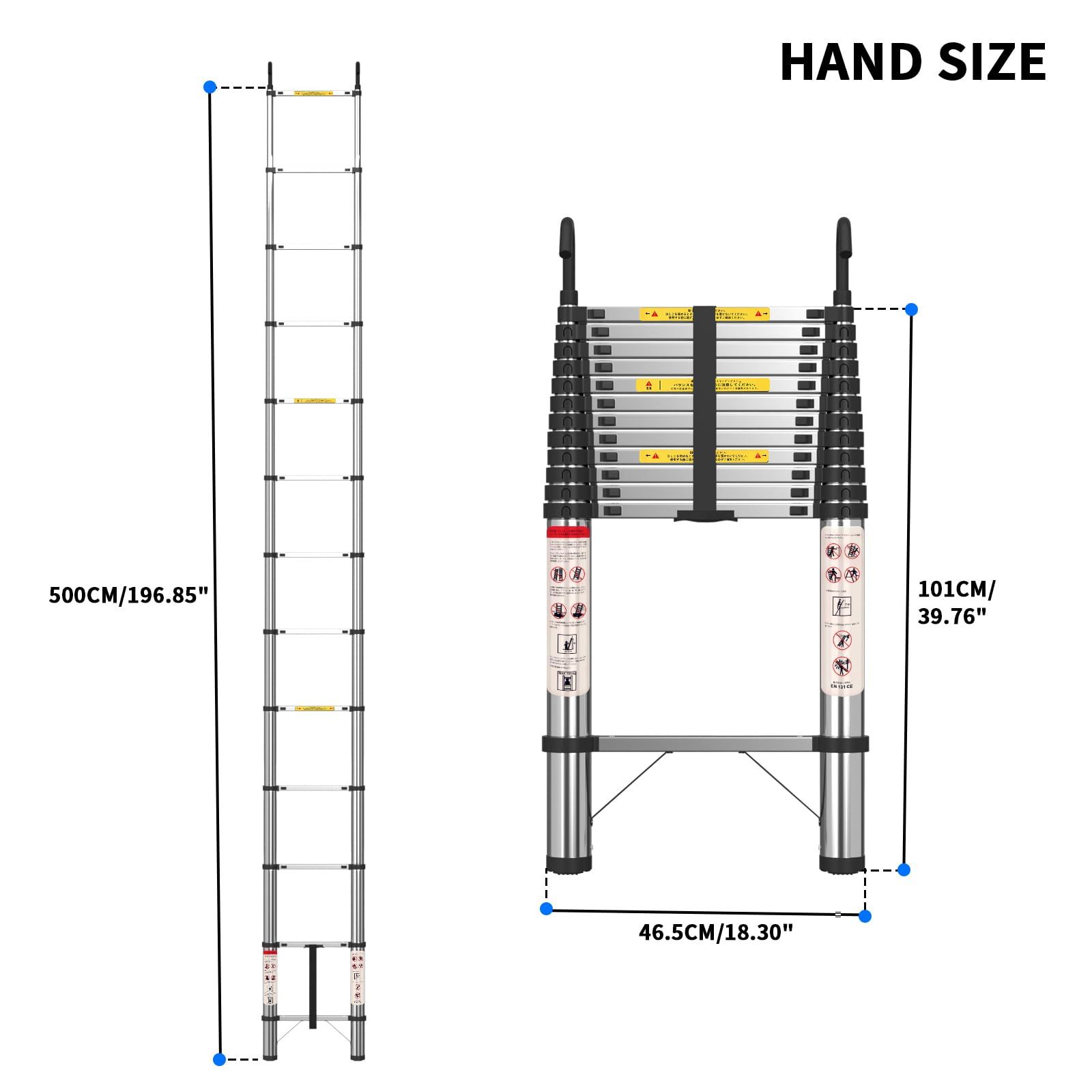 伸縮はしご ステンレス製