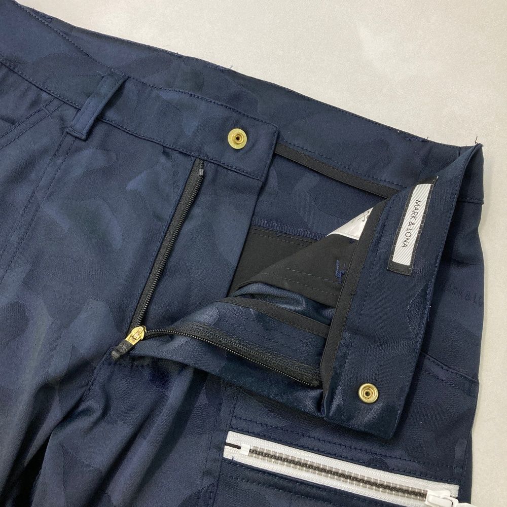 サイズ 36 MARK-LONA マークアンドロナ ストレッチパンツ カモフラ 迷彩柄 ネイビー系 240101502304 ゴルフウェア レディース ストスト LLC-HASEGAWATOSO_COM