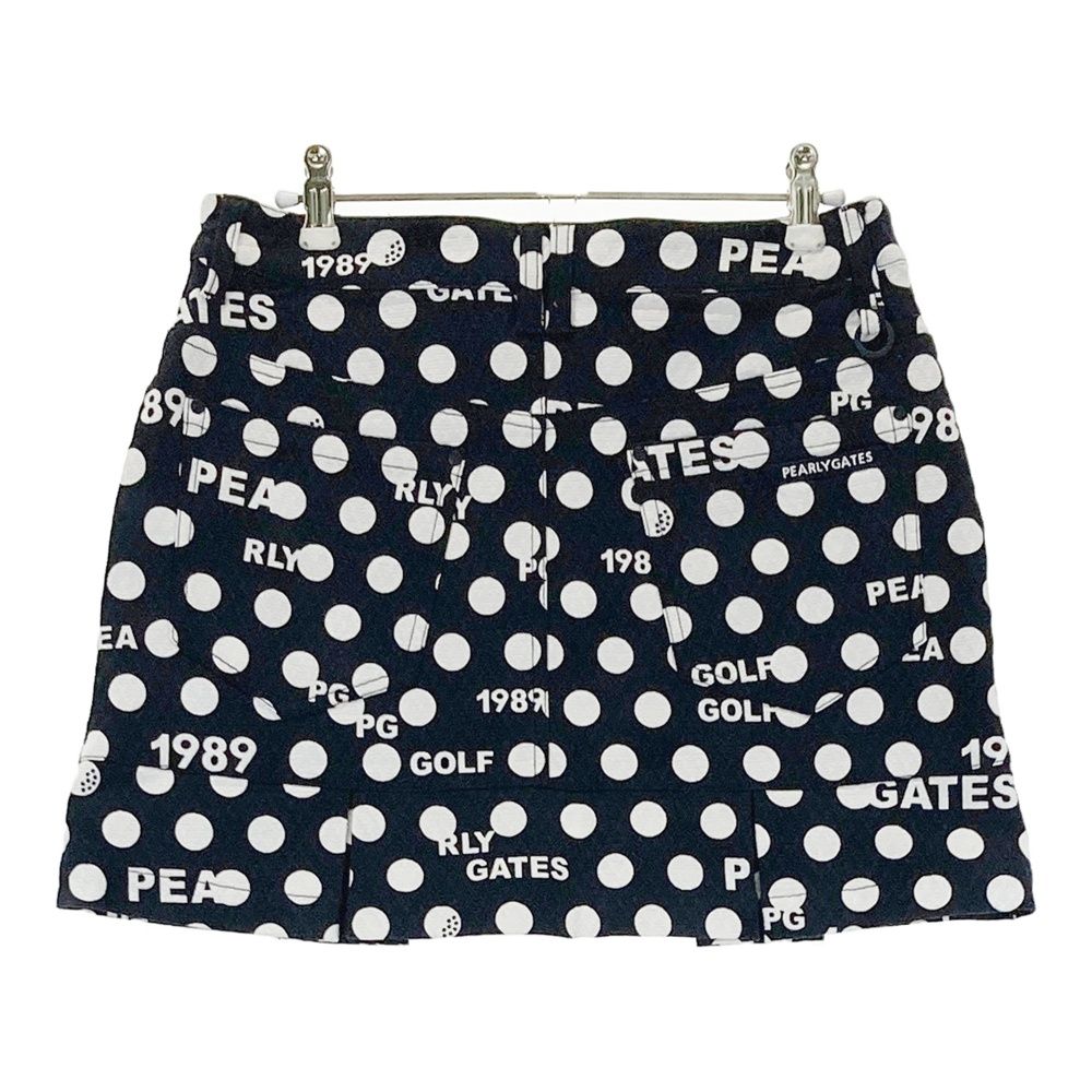 サイズ 0 PEARLY GATES パーリーゲイツ 055-2234120 ストレッチスカート ドット柄 ネイビー系 240101543766 ゴルフウェア レディース ストスト