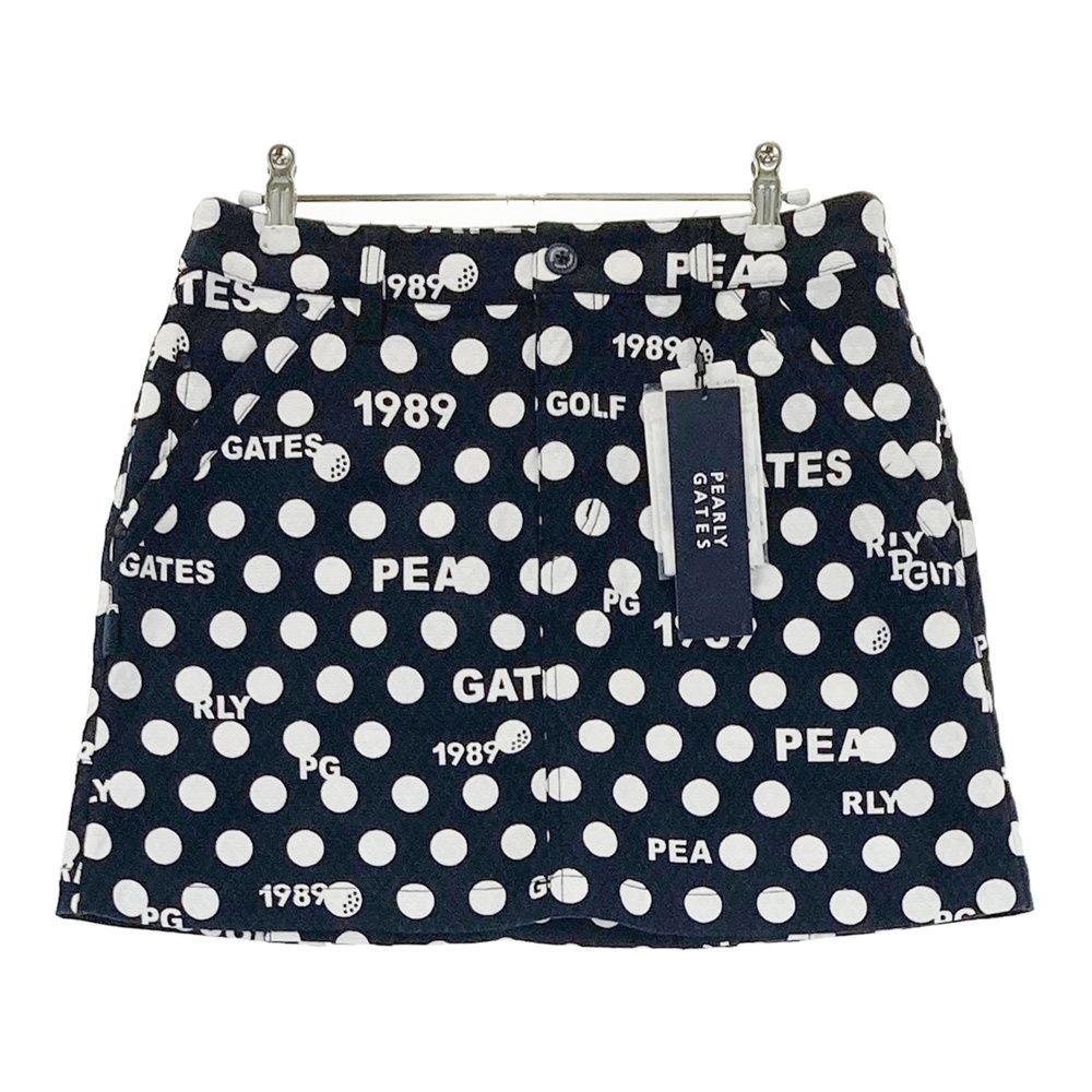サイズ 0 PEARLY GATES パーリーゲイツ 055-2234120 ストレッチスカート ドット柄 ネイビー系 240101543766 ゴルフウェア レディース ストスト