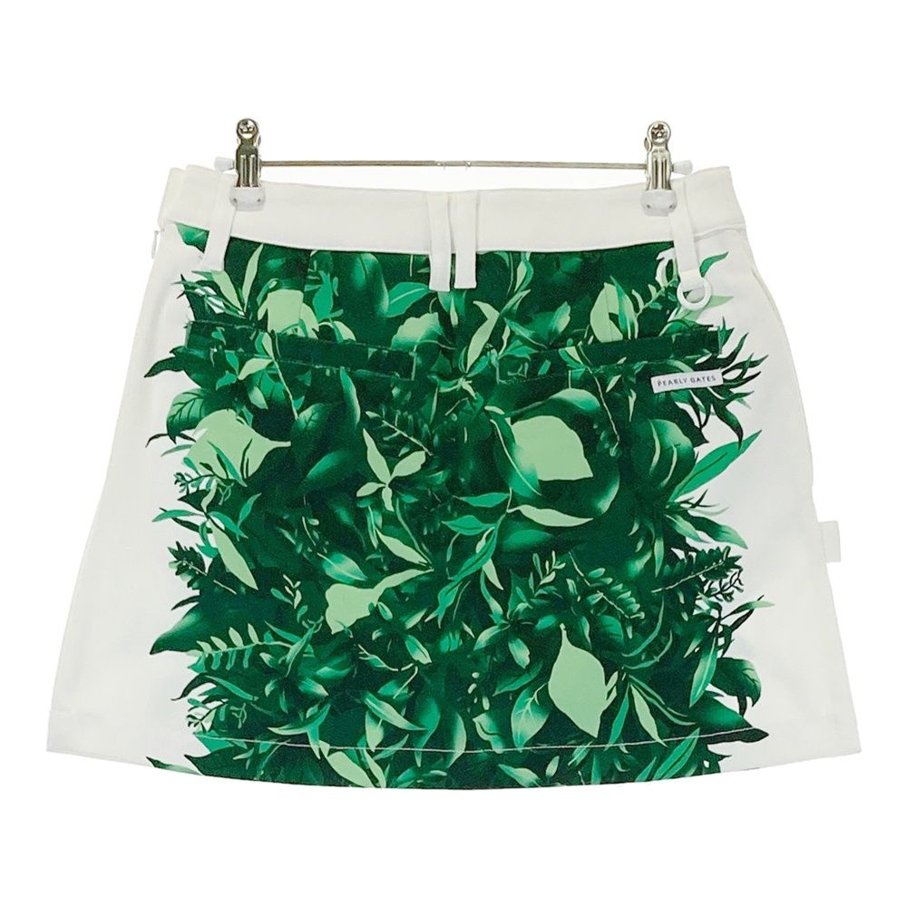 サイズ 0 PEARLY GATES パーリーゲイツ 055-2134506 スカート リーフ ホワイト系 240101543776 ゴルフウェア レディース ストスト
