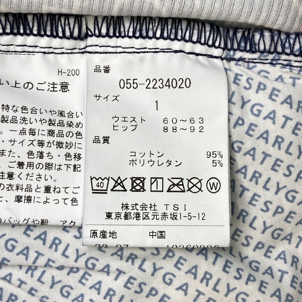 サイズ 1 PEARLY GATES パーリーゲイツ 055-2234020 ストレッチスカート どうしちゃったPG 総柄 ネイビー系 240101543790 ゴルフウェア レディース ストスト LLC-HASEGAWATOSO_COM