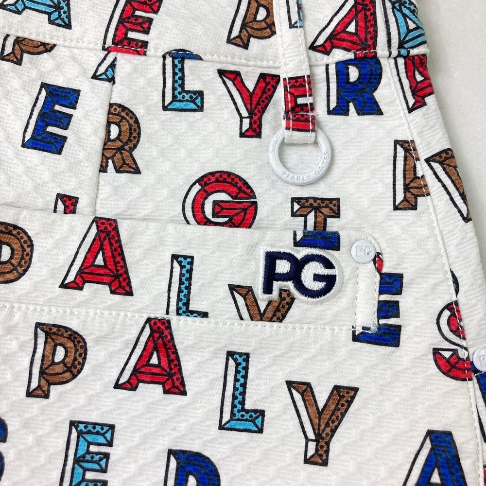 ストレッチスカート ロゴ柄