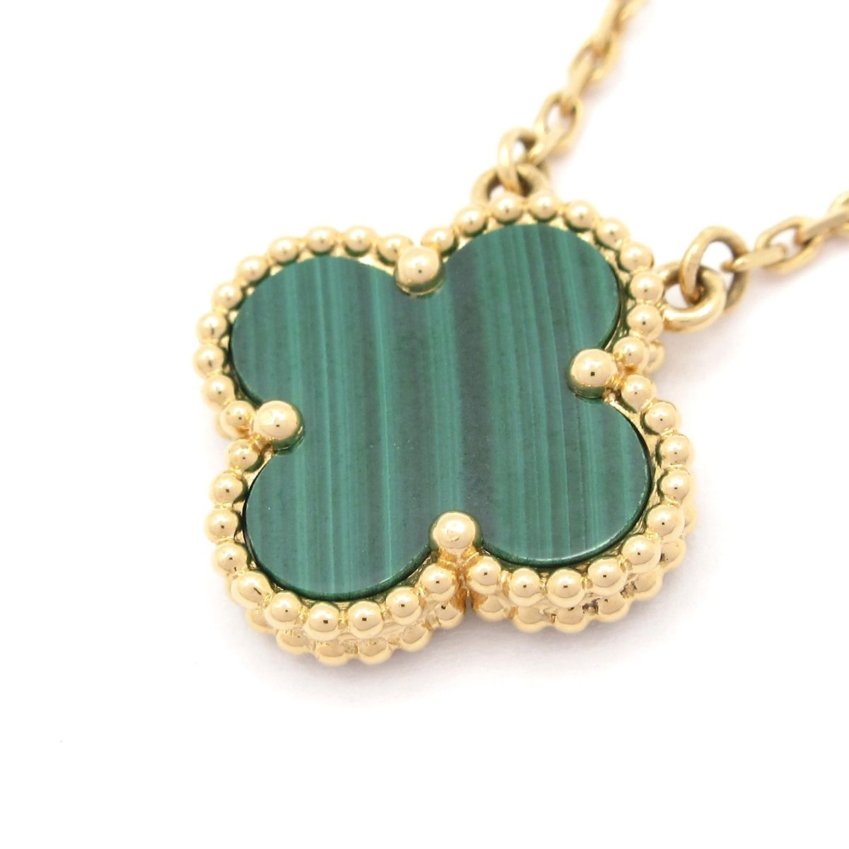 VanCleef - Arpels ヴァンクリーフ-アーペル ネックレス ヴィンテージアルハンブラ K18YG×マラカイト