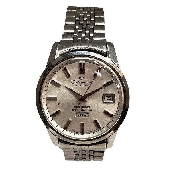 セイコー 6206-8990 自動巻 シルバー文字盤 時計 腕時計 メンズ