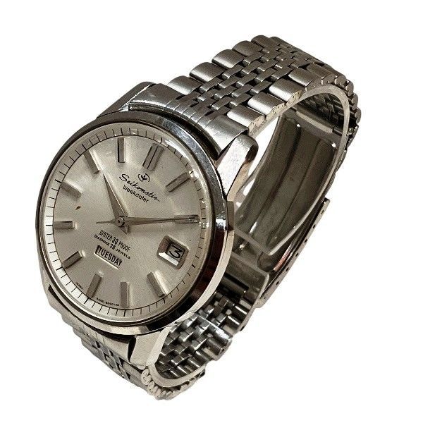 セイコー 6206-8990 自動巻 シルバー文字盤 時計 腕時計 メンズ