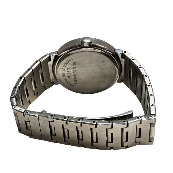 ブルガリ ブルガリブルガリ BB 33 SS クォーツ ブラック文字盤 時計 腕時計 メンズ