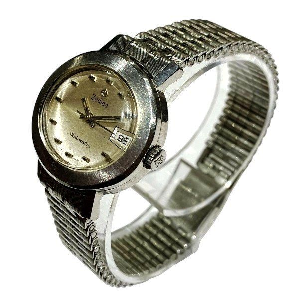 ゾディアック オートマチック 自動巻 アンチマグネチック ヴィンテージ ベルト 時計 腕時計 レディース 稼働品