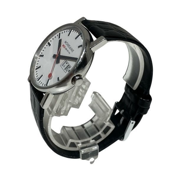 モンディーン スイス国鉄オフィシャル クォーツ ホワイト文字盤 時計 腕時計 メンズ